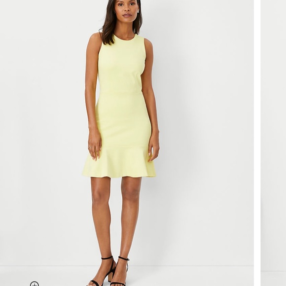 Ann Taylor Flounce Sheath Dress - Picture 2 of 4